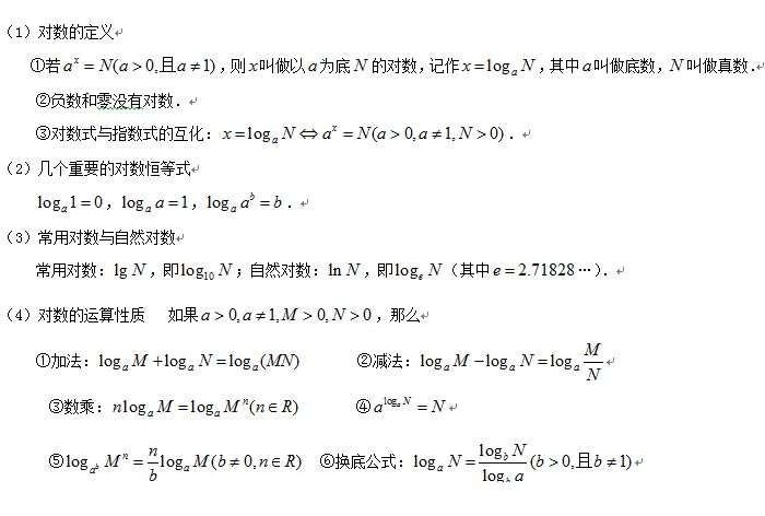 對(duì)數(shù)函數(shù):對(duì)數(shù)與對(duì)數(shù)運(yùn)算