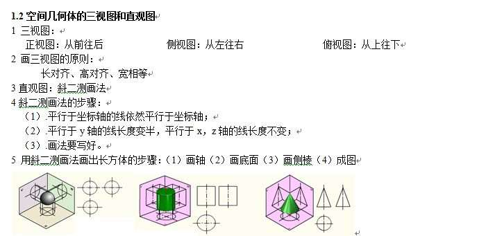 高考數(shù)學(xué)知識(shí)點(diǎn)復(fù)習(xí)3:立體幾何的概念2